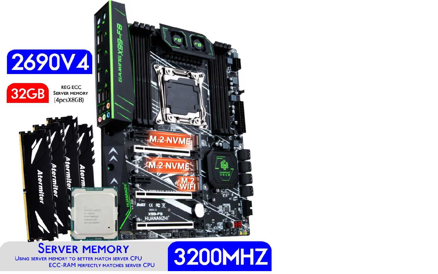 Huananzhi F8 X99 (XEON E5-2690v.4)