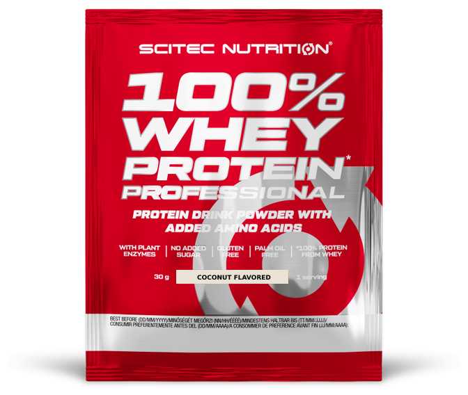 Scitec Nutrition 100% Whey Protein Professional (30 гр) Кокос