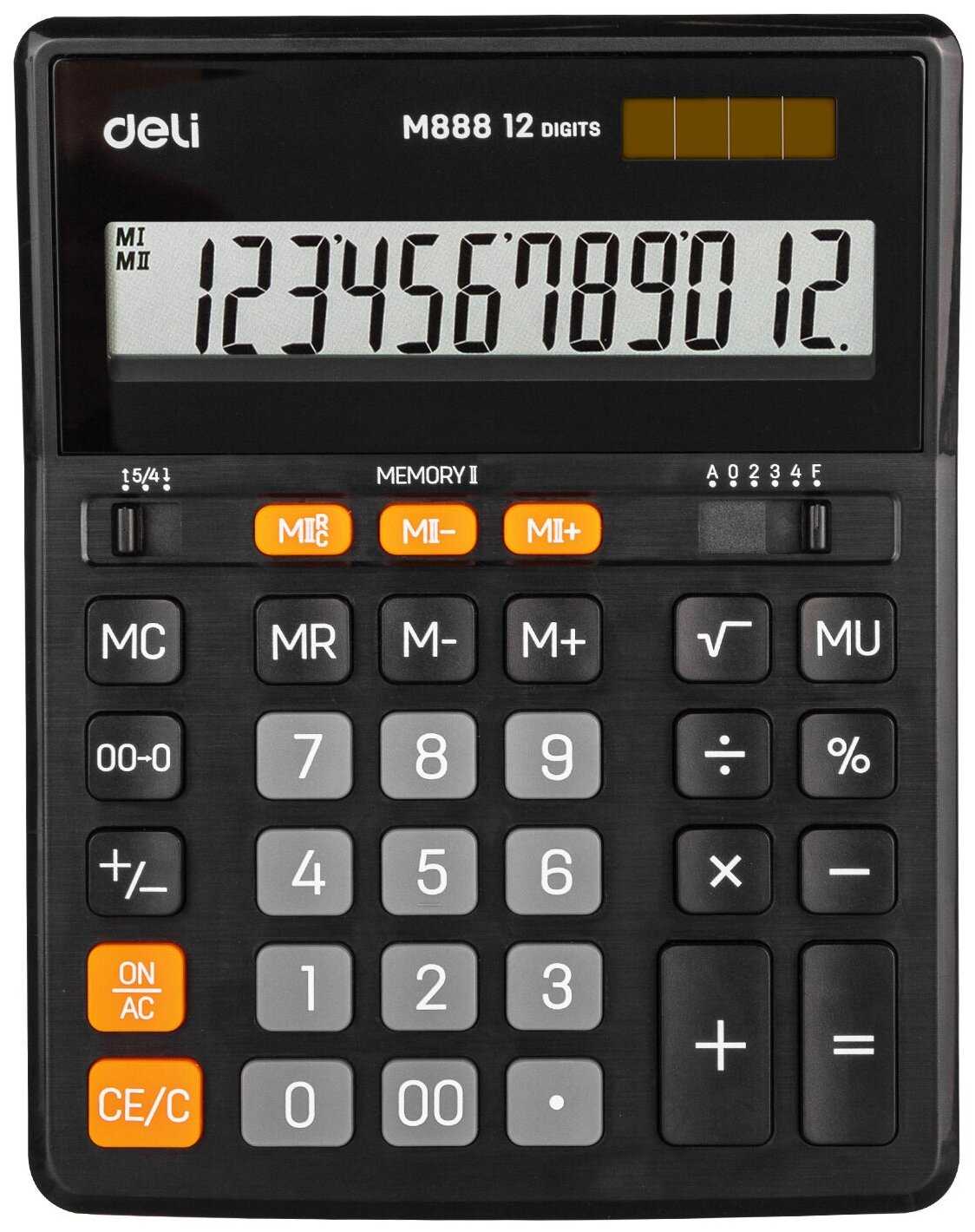 deli EM888 черный 12-разр.