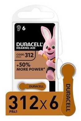 Duracell ZA132-6BL , 6 шт.