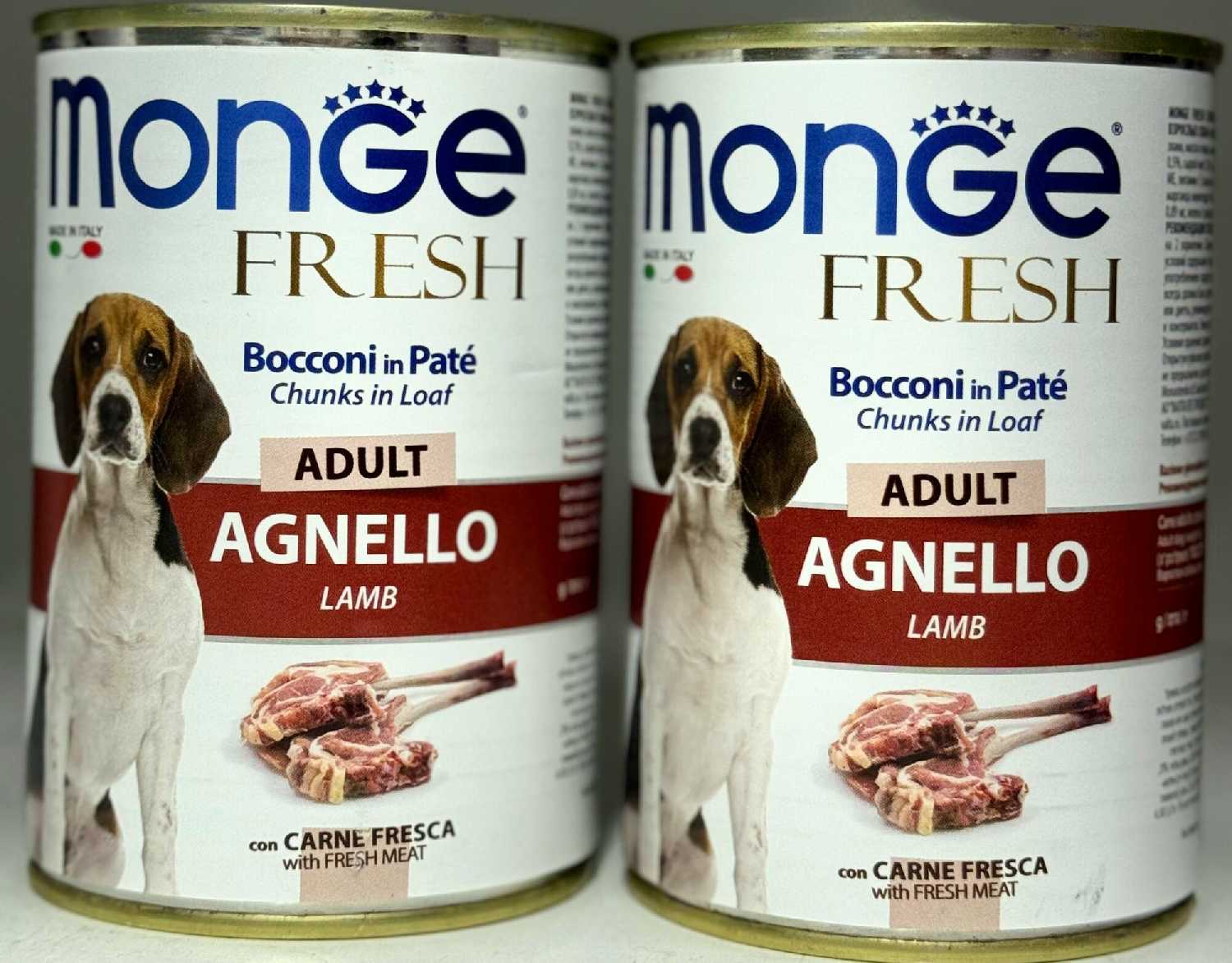 Monge Dog Fresh Chunks in Loaf