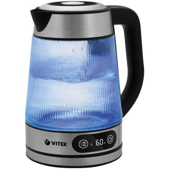 VITEK VT-8825, 1,8 л, 2200 Вт, серебристый/черный