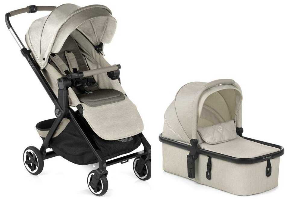 Jane Коляска 2 в 1 Newel+Micro Pro Cold Black