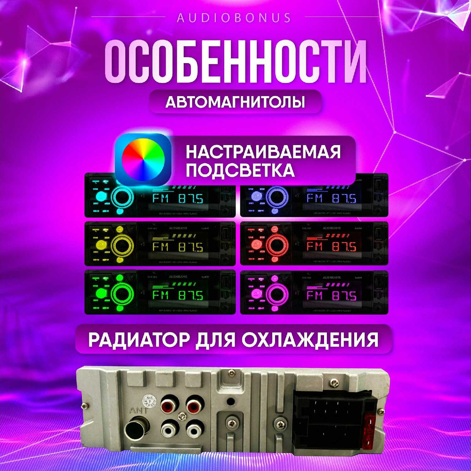 Автомагнитола Магнитола (88W) фотография 2