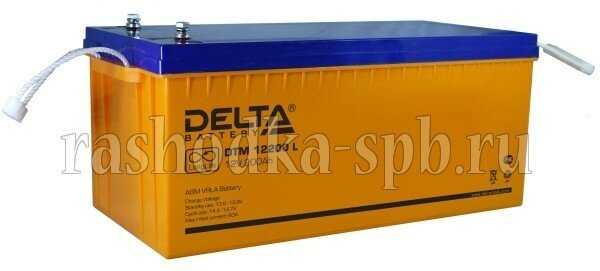Аккумуляторная батарея DELTA Battery DTM 12200 L (12В) фотография 13