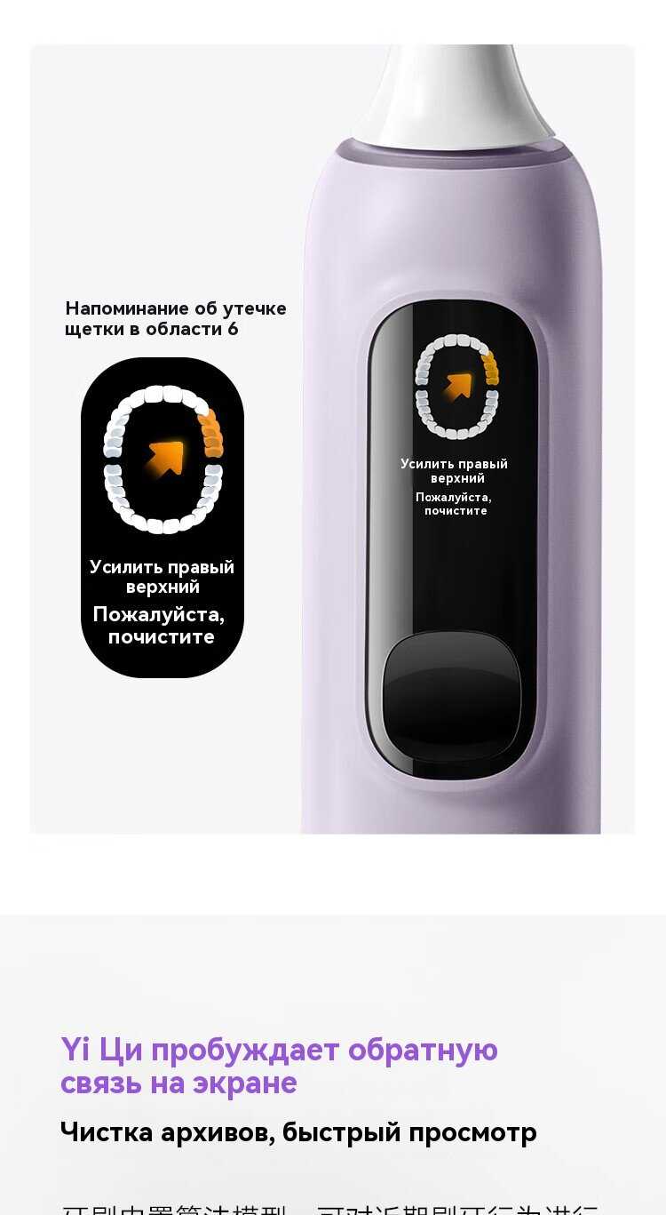 Электрическая зубная щетка Xiaomi Mijia Sonic Sweep Electric Toothbrush Pro (MES610) фотография 12