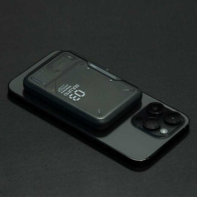 Внешний магнитный аккумулятор с подставкой Aulumu M03 MagSafe Battery Pack (3500 мАч) фотография 13