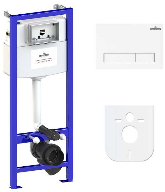 Комплект инсталляции для подвесного унитаза 4 в 1 Lavinia Boho Relfix 38010010 (rectangular)