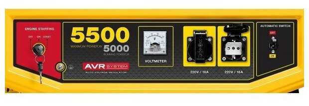 Бензиновый генератор STEHER GS-6500Е фотография 8