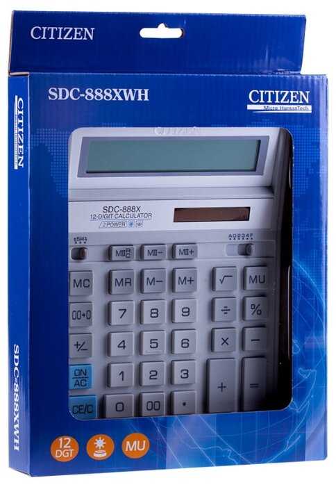 Калькулятор бухгалтерский CITIZEN SDC-888X фотография 8
