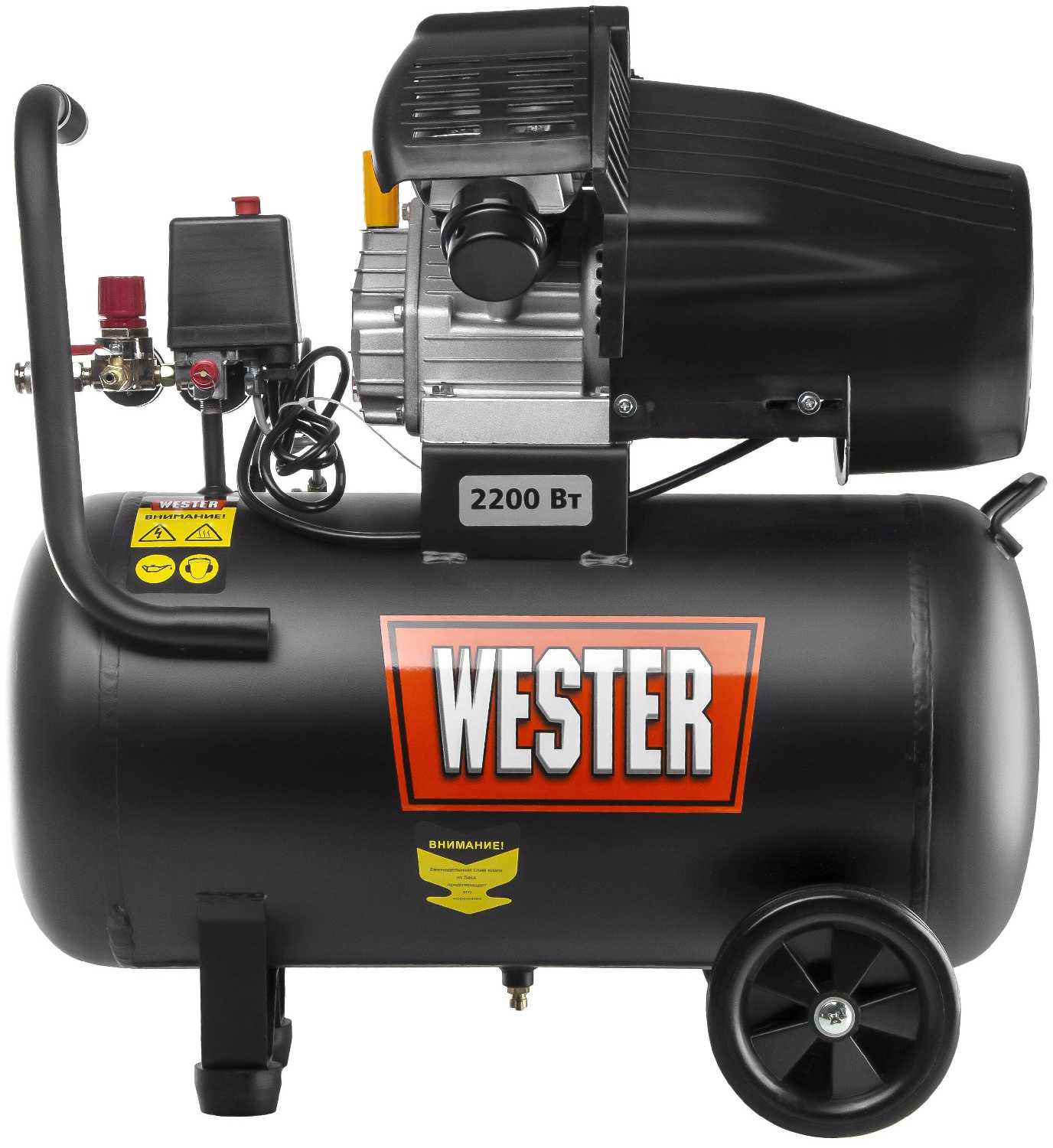 Компрессор масляный Wester WK2200/50PRO, 50 л, 2.2 кВт фотография 2