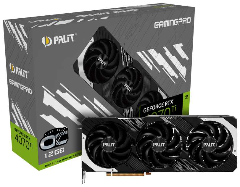 Видеокарта Palit GeForce RTX 4070 Ti GamingPro OC (NED407TT19K9-1043A) фотография 8