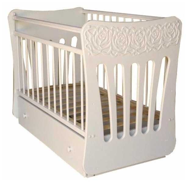 Кроватка Островок уюта Розали, классическая, поперечный маятник фотография 1