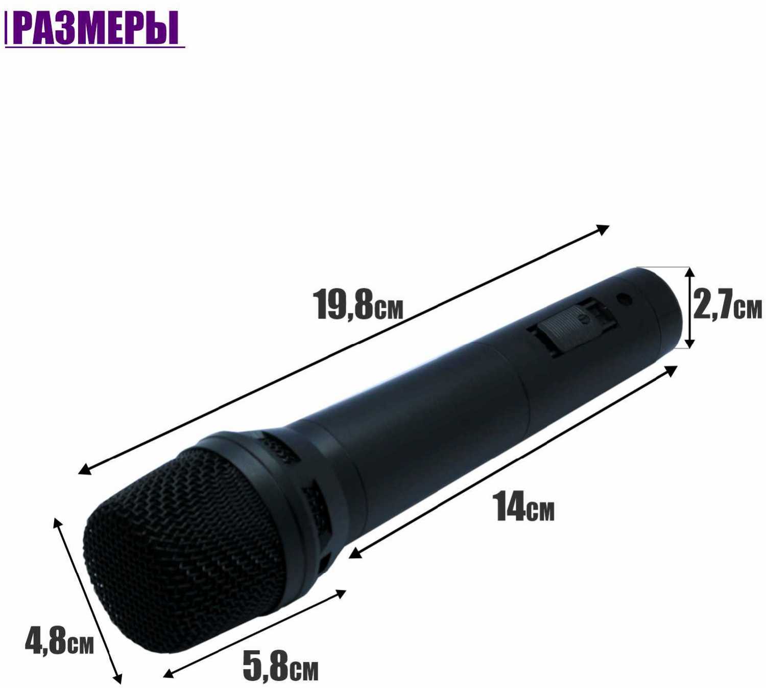 Динамический микрофон RVM с кабелем 3 м, разъем XLR (M) - XLR (F) фотография 4