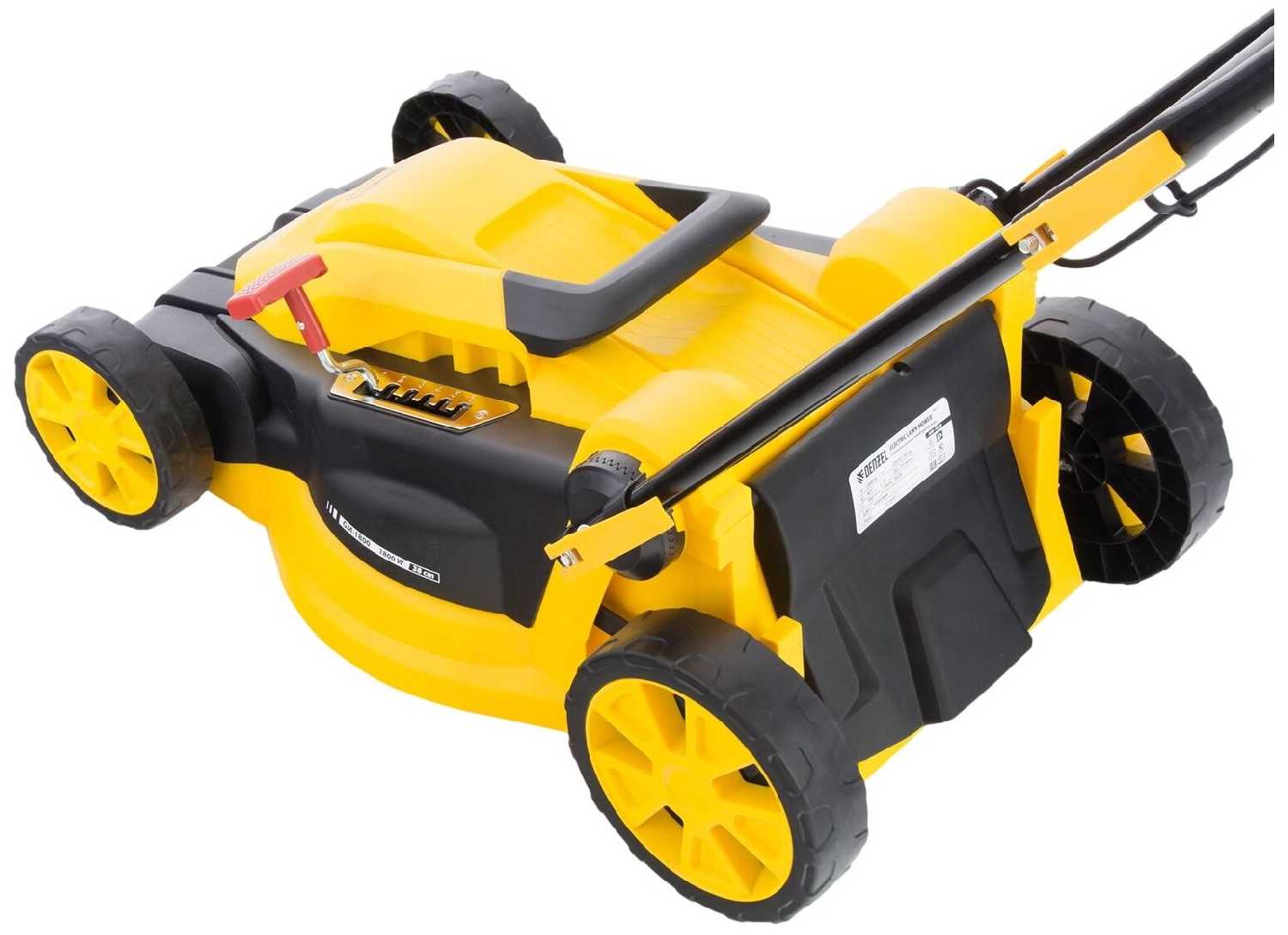 Газонокосилка электрическая DENZEL GM-1800 [1800 Вт, ширина 38 см, травосборник 40 л] [96617] фотография 9