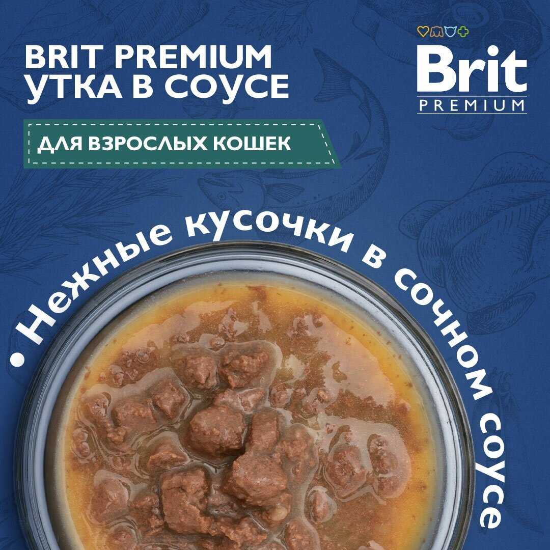 Влажный корм для кошек Brit Premium Утка фотография 1