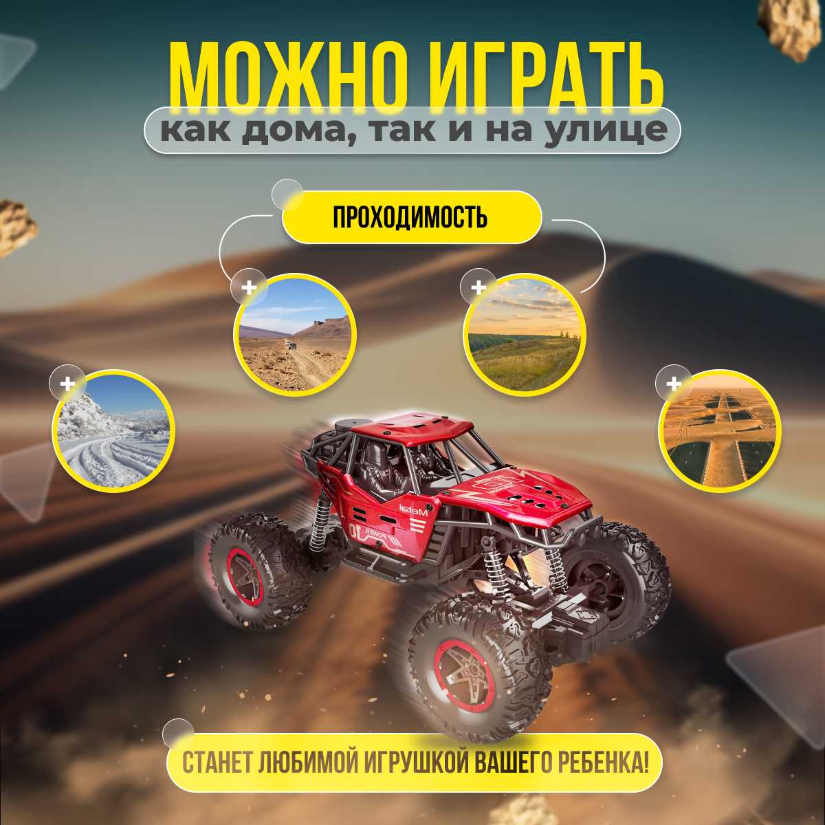 Машинка на радиоуправлении Джип-внедорожник фотография 16