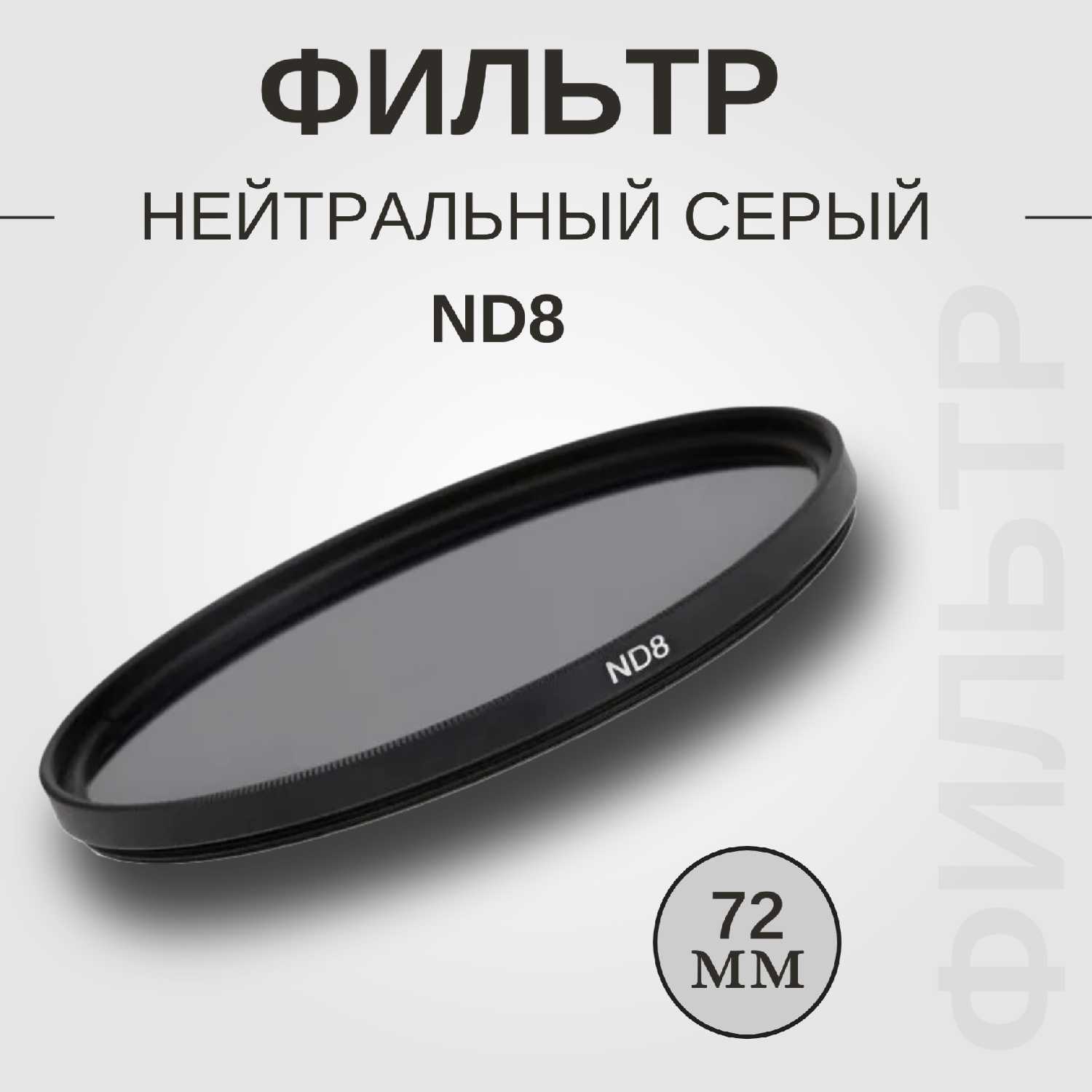 Защитный фильтр для объектива Фильтр нейтральный серый ND8 (37мм)