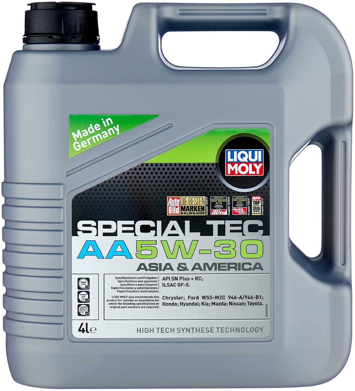 HC-синтетическое моторное масло LIQUI MOLY Special Tec AA 5W-30 фотография 2