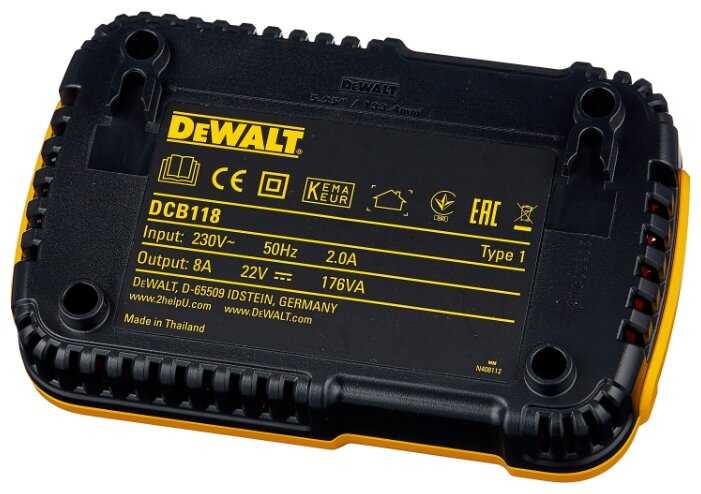 Зарядное устройство DeWALT DCB118-QW 18 В фотография 1