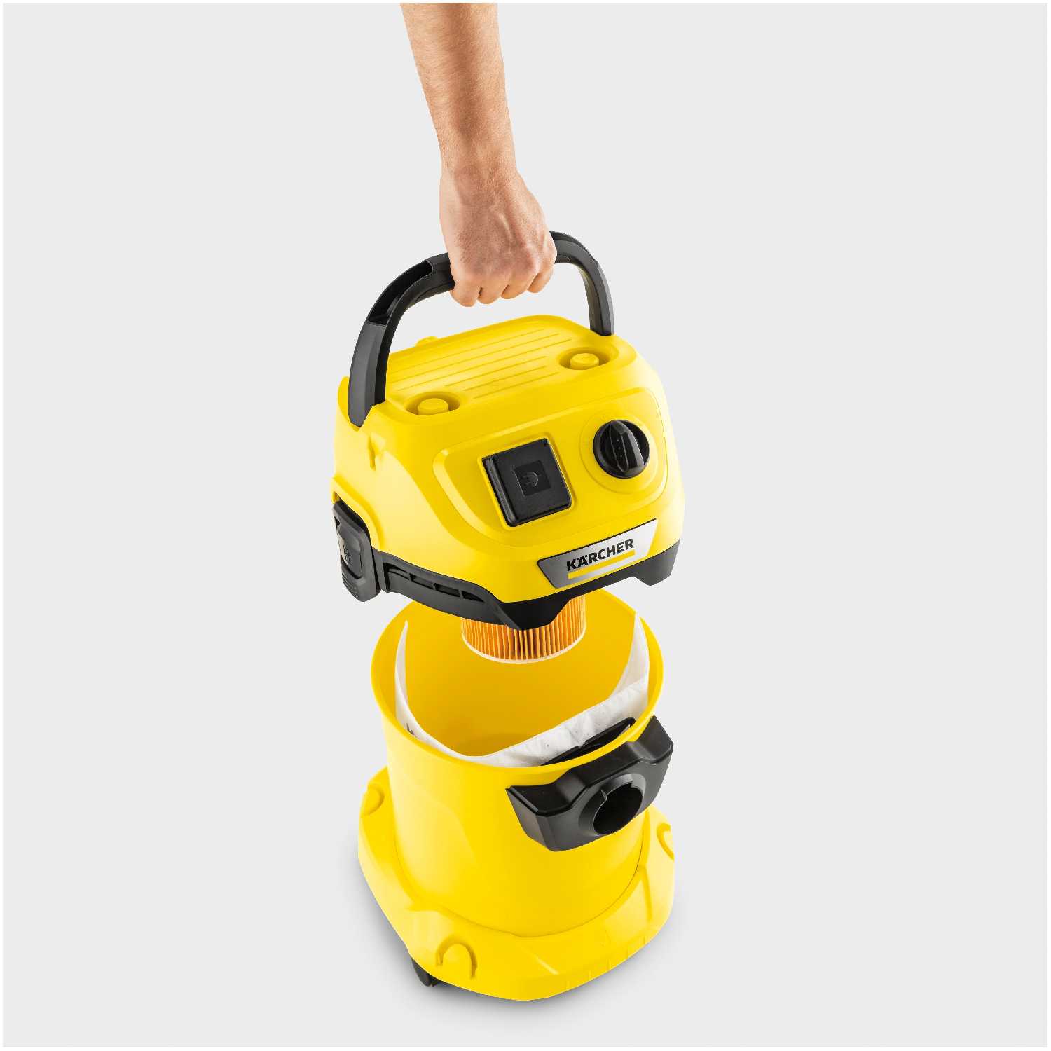 Профессиональный пылесос KARCHER WD 3 P V-17/4/20, 1000 Вт фотография 3