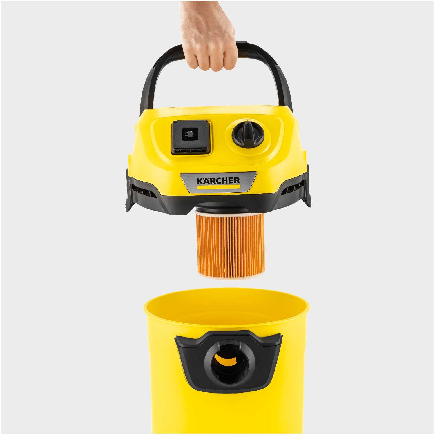 Профессиональный пылесос KARCHER WD 3 P V-17/4/20, 1000 Вт фотография 4
