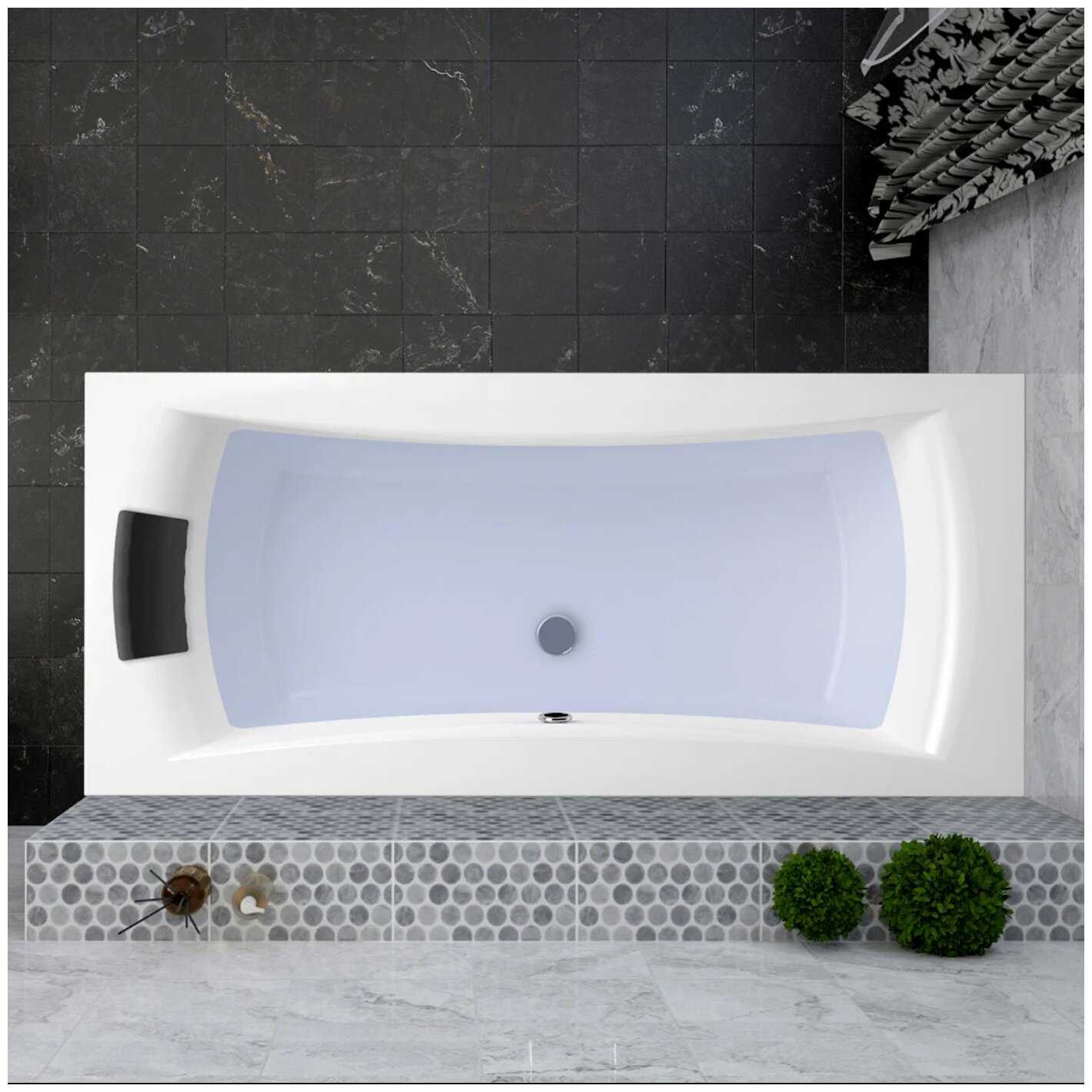 Ванна Lavinia Boho Evan: прямоугольная ванна с усиленным армированным корпусом акрил фотография 5