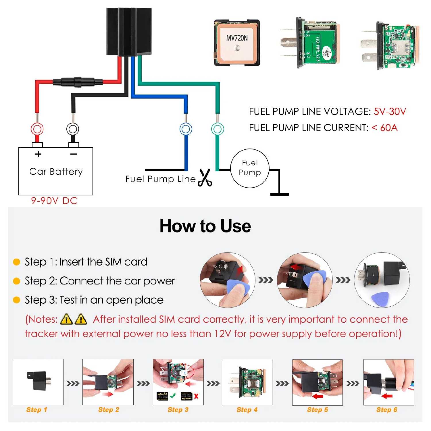 GPS трекер Micodus MV720 фотография 6
