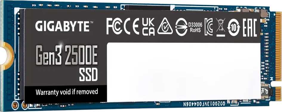 Твердотельный накопитель SSD Gigabyte 2500E (Gen3 2500E) фотография 7
