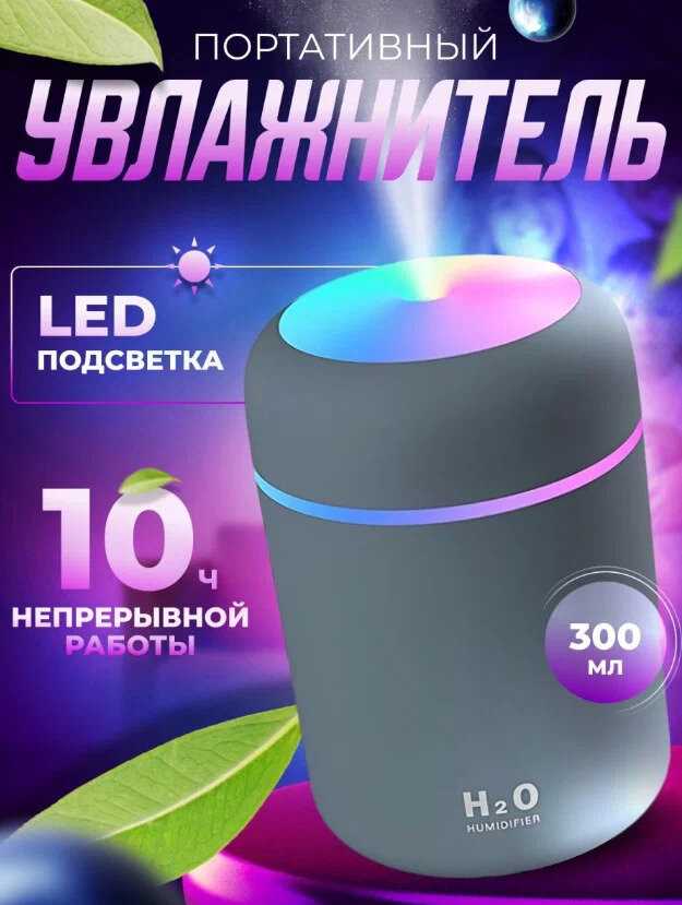 Аромадиффузор-ночник USB Colorful Humidifier H2O фотография 14