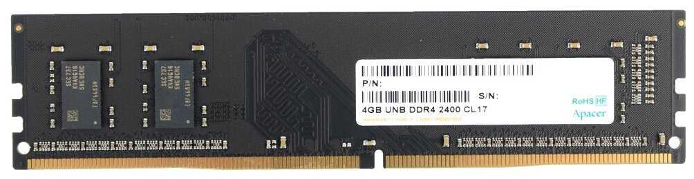 Оперативная память Apacer 4 ГБ DDR4 DIMM CL17 (EL.04G2T.KFH)