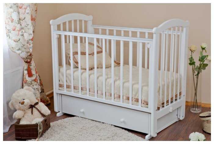 Кроватка Красная Звезда Ирина С625, классическая, поперечный маятник фотография 4