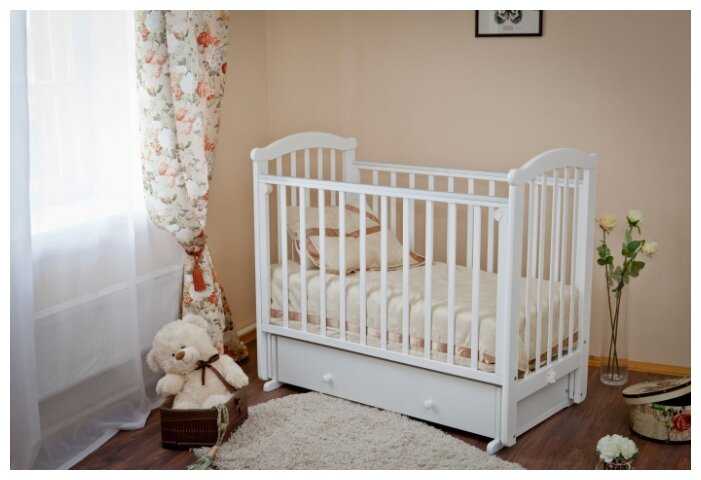 Кроватка Красная Звезда Ирина С625, классическая, поперечный маятник фотография 5