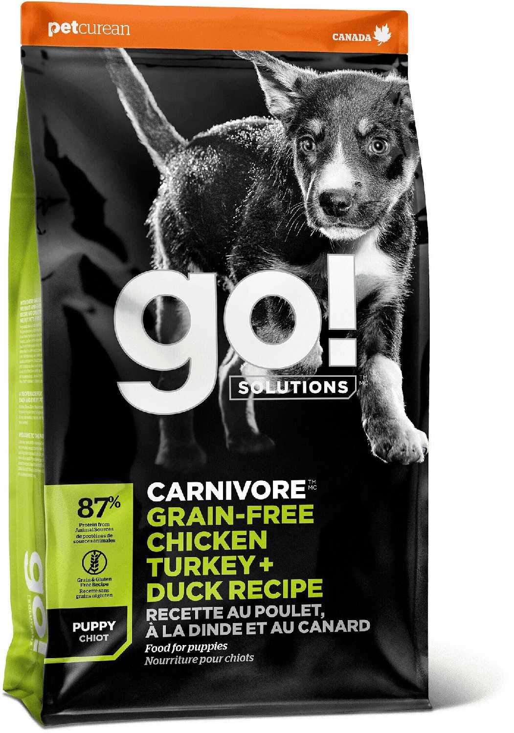 Корм для щенков GO! Carnivore (курица, индейка, утка) фотография 12