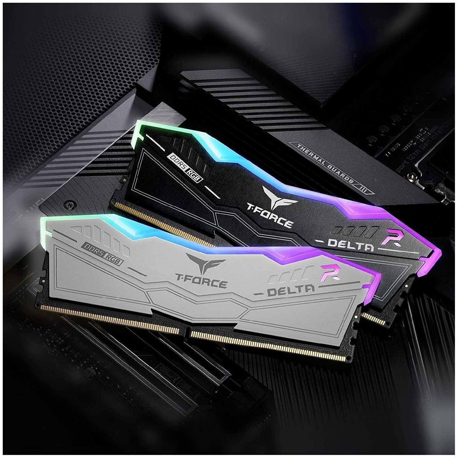 Оперативная память Team Group T-FORCE Delta RGB 32 ГБ (16 ГБ x 2 шт.) DDR5 DIMM CL38 (FF3D532G6000HC38ADC01) фотография 8
