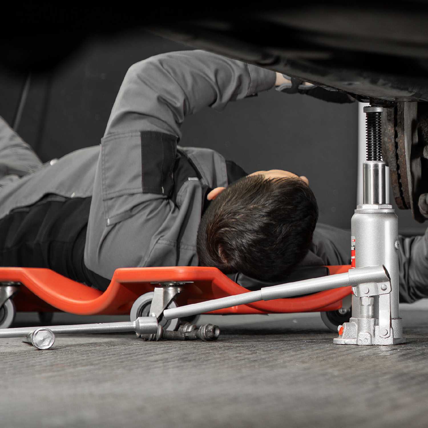 Домкрат бутылочный гидравлический Matrix Домкрат бутылочный гидравлический (50756) фотография 9