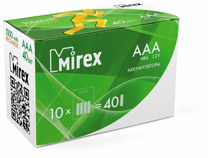 Аккумулятор Mirex Rechargeable AAA (1000 мА·ч) фотография 10