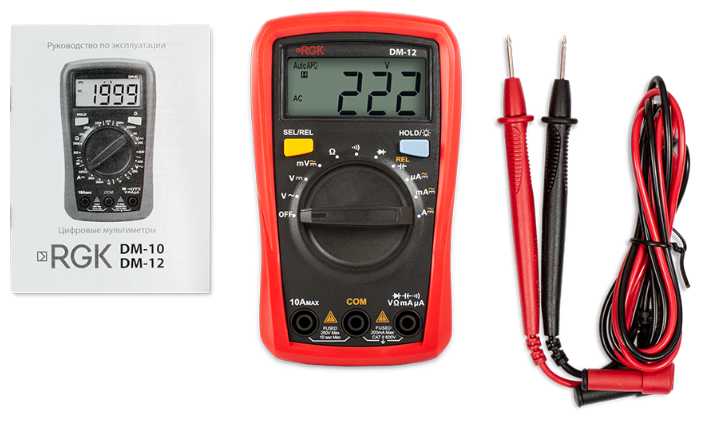 Мультиметр цифровой RGK DM-12 фотография 1