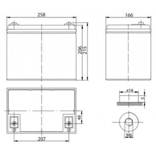 Аккумуляторная батарея DELTA Battery DTM 1275 L (12В) фотография 1