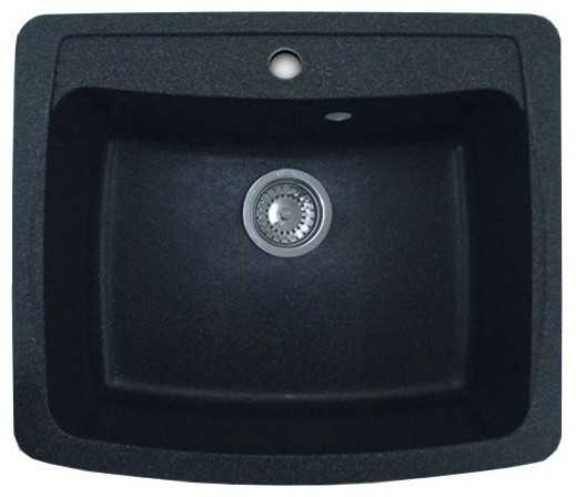 Врезная кухонная мойка GranFest Standart GF-S605, 60.5х51.5см, искусственный мрамор