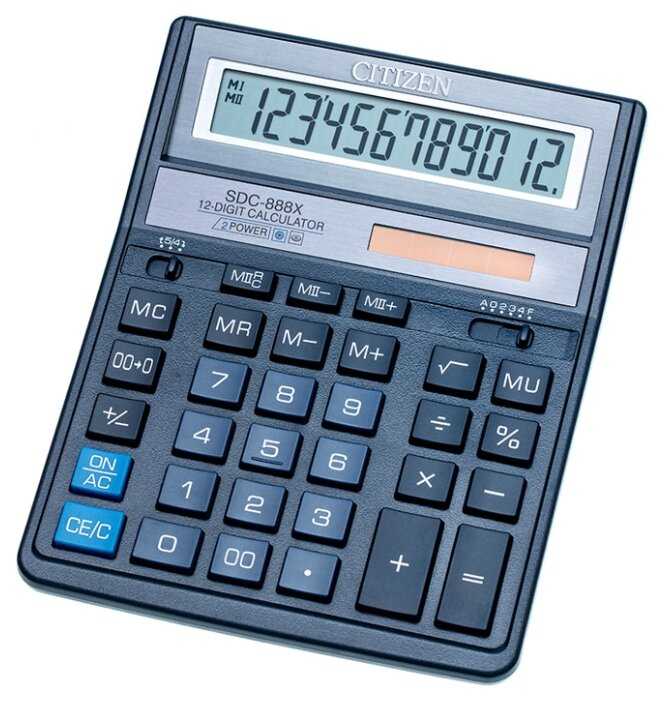 Калькулятор бухгалтерский CITIZEN SDC-888X фотография 4
