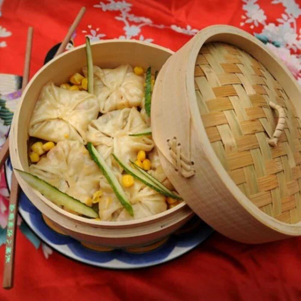 Пароварка бамбуковая Real Tang Steamer 2 яруса 24 см фотография 5