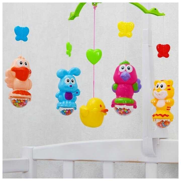 Мобиль музыкальный, заводной «Зверятки» фотография 1