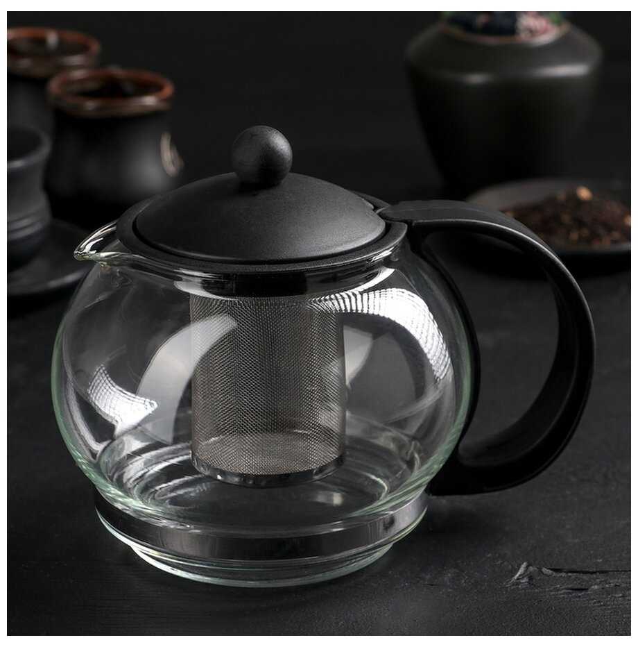 Чайник заварочный с ситом, с крышкой