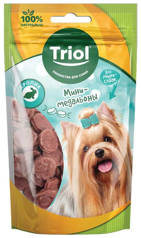 Лакомство для собак Triol Мини-медальоны из кролика