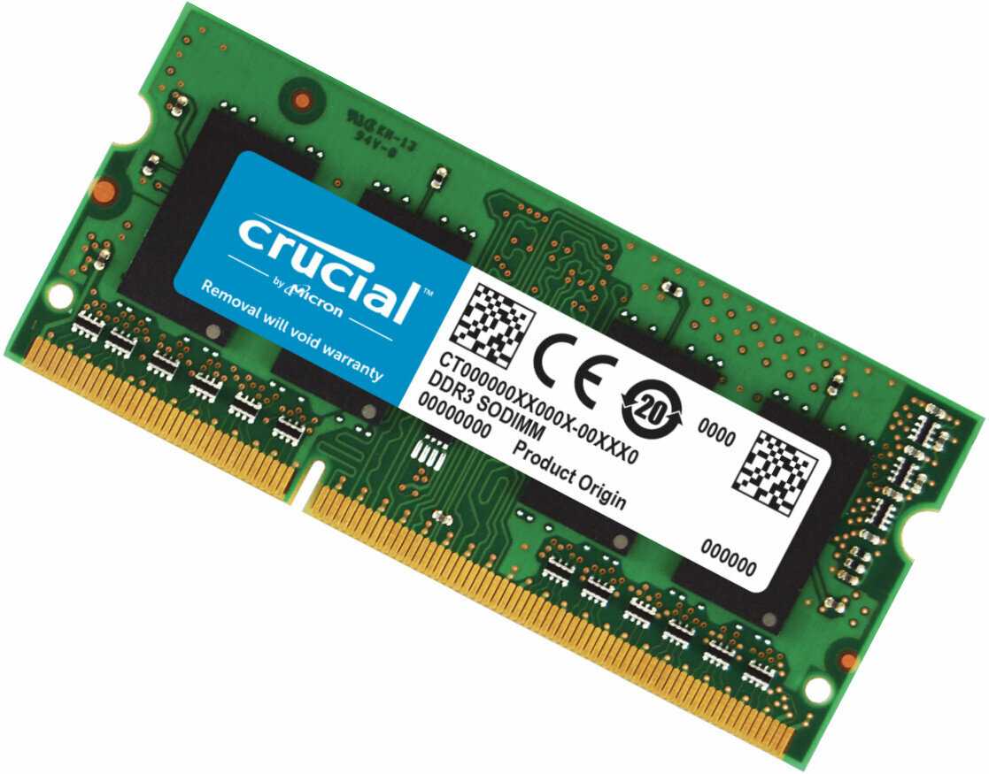 Оперативная память Crucial 4GB DDR3 SODIMM (PC8500) фотография 1