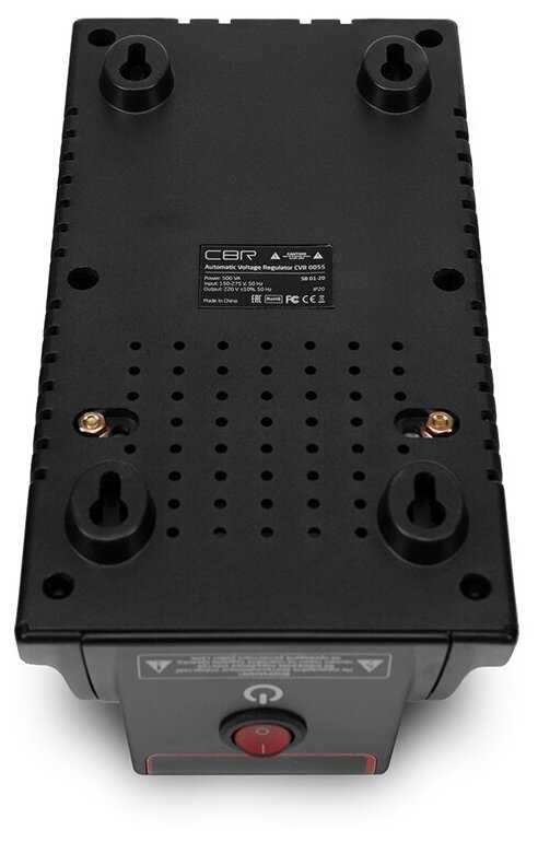 Стабилизатор напряжения CBR CVR 0105 (4 розетки 1.2 м) фотография 2