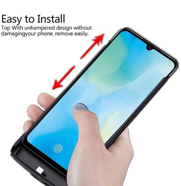 Чехол-бампер MyPads со встроенной батареей-аккумулятором (6800mAh) для Xiaomi Mi 11 Lite / 11 Lite 5G NE фотография 4