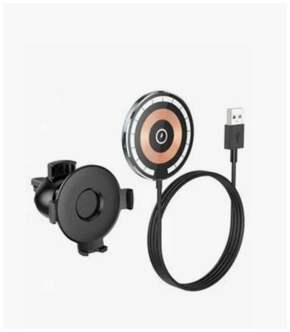 Держатель в авто Hoco CW42 [магнитный со съемным блоком беспроводной зарядки] фотография 2