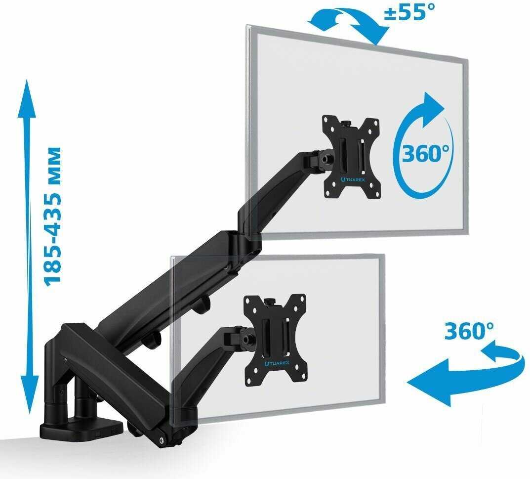 Кронштейн TUAREX Кронштейн для двух мониторов TUAREX ALTA-15 фотография 15
